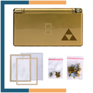 Carcasa Repuesto Housing Case Gold The Legend of Zelda para Nintendo DS Lite NDSL