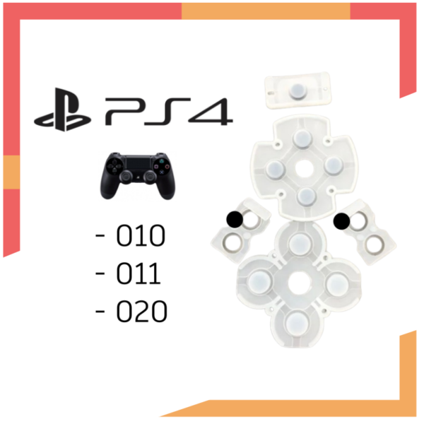 Membranas Silicona Conductora Botones para Control Play Station 4 Ps4 DualShock 4 - Imagen 2