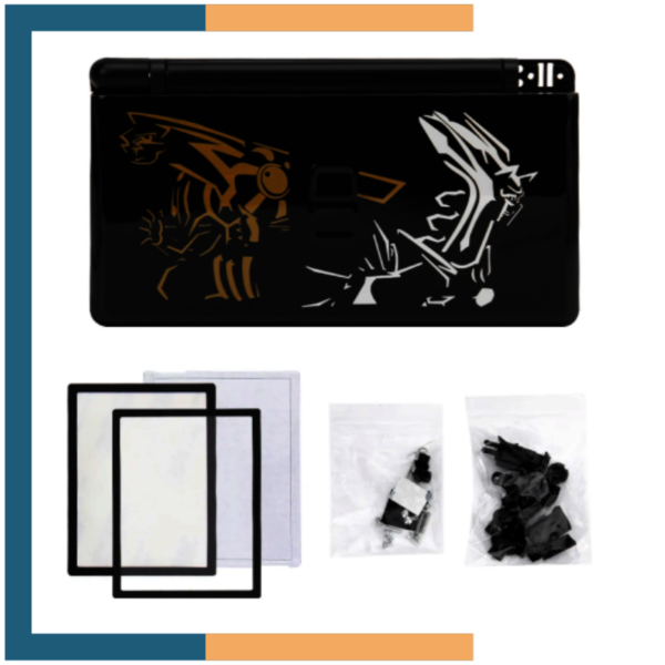 Carcasa Repuesto Housing Case Edición Pokemon Blanco y Negro Zekrom Reshiram para Nintendo DS Lite NDSL