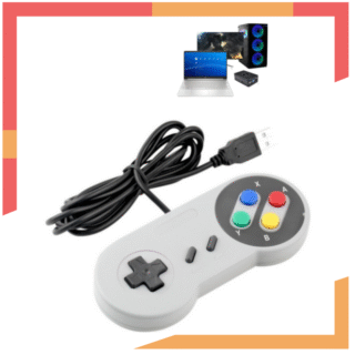 Control Alámbrico Mando Clásico Version SNES Joystick USB para PC / RaspBerry