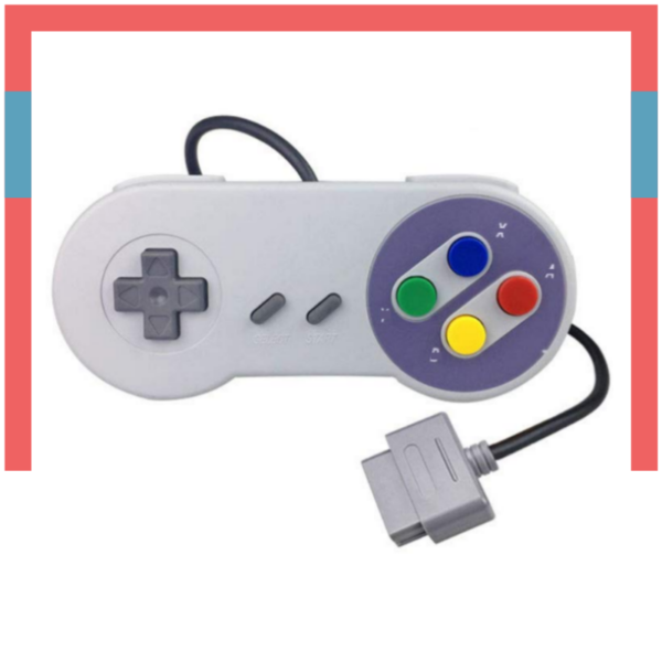 Control Alámbrico Mando Joystick para Super Nintendo SNES Super Famicom SFC