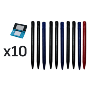 x10 Lápiz Óptico Táctil Stylus Plástico para Nintendo 3ds Old (Pequeña)