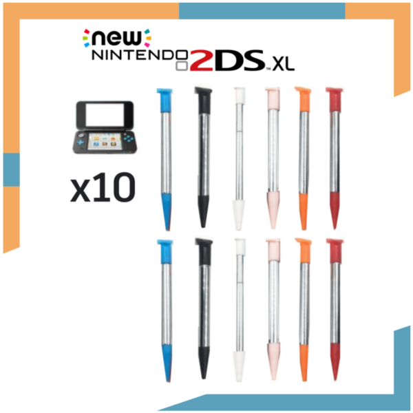 x10 Lápiz Óptico Táctil Stylus Metálico para Nintendo New 2Ds XL