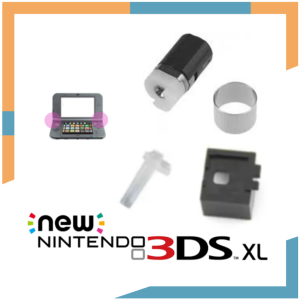 Set Bisagra + Eje + Soporte + Difusor Originales para Nintendo New 3DS XL