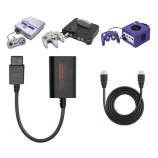 Adaptador SNES a HDMI Audio Video Digital Convertidor TV para Super Nintendo SNES / N64 / Gamecube NGC