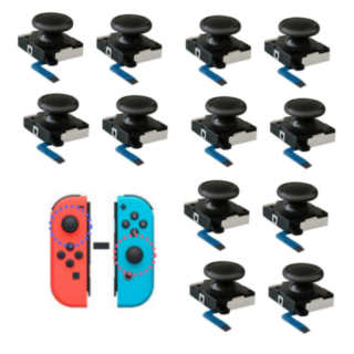 x12 Análogo Joystick Palanca para Joycon Nintendo Switch / Lite / Oled