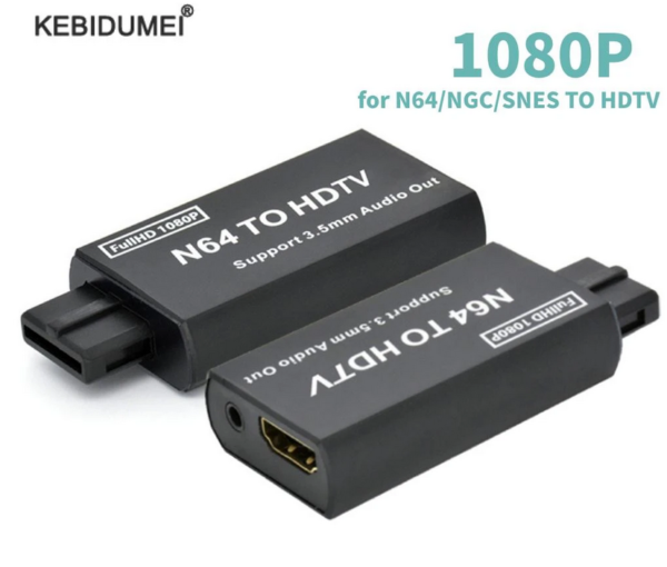 Adaptador Video Convertidor TV HDMI para Nintendo SNES SuperNintendo / Nintendo 64 N64 / GameCube NGC - Imagen 2