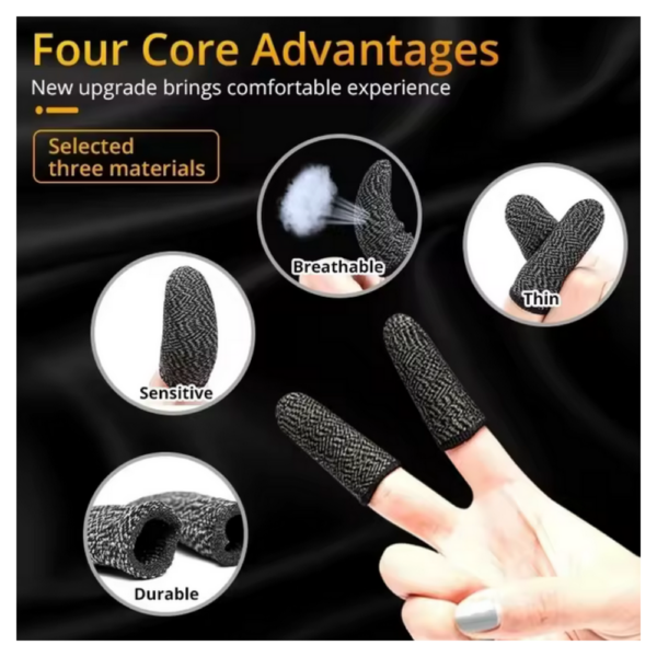 Funda Guante Gamer para Dedos Superconductor cubierta transpirable para Smartphone móvil o pantalla tactil switch - Imagen 3