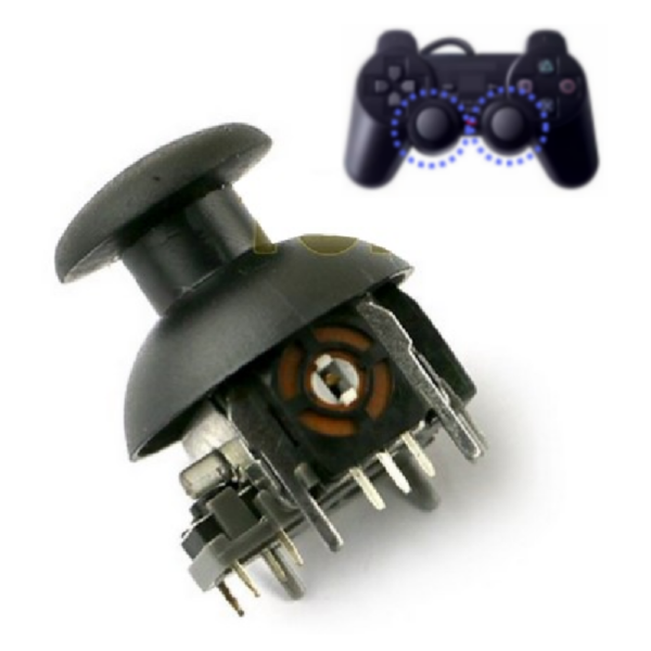Análogo + Capucha Palanca Joystick Analógico Stick Para Control Sony Ps2 Dualshock 2 /  Ps1 Dualshock - Imagen 3