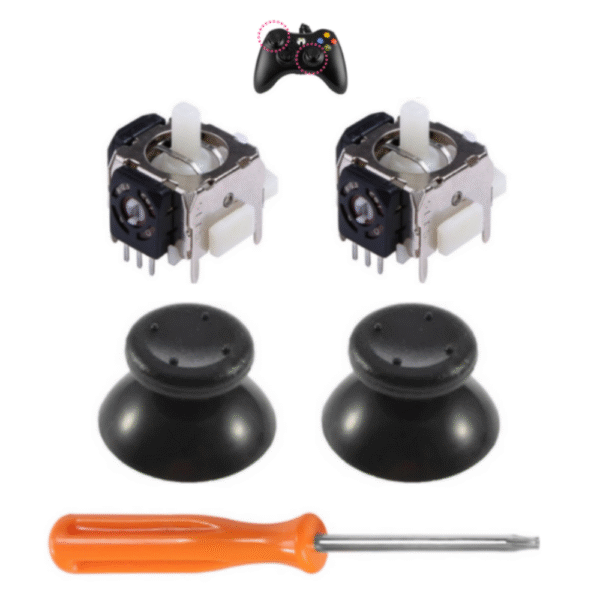 Análogo + Capucha Palanca Joystick Analógico Stick Para Control Microsoft Xbox 360
