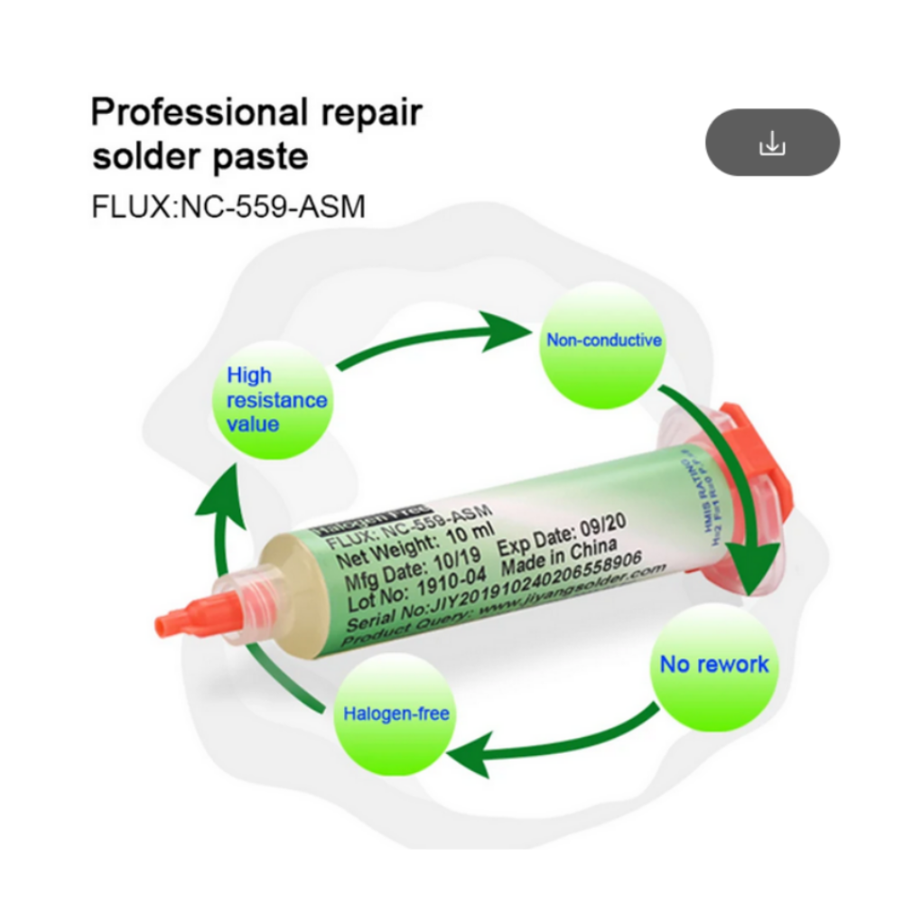 Flux Amtech NC-559-ASM No-Clean para Reballing y Soldadura - Imagen 2