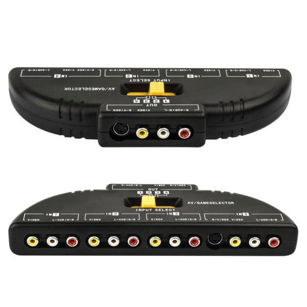 Splitter RCA de 4 Entradas, Adaptador de 4 vias Av, RCA o SuperVideo para consolas Retro. - Imagen 5