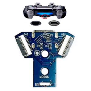Pin Puerto de Carga Mod Usb Tipo C para Dualshock 4 Sony PS4 J JDM 040 / JDM 050 / JDM 055