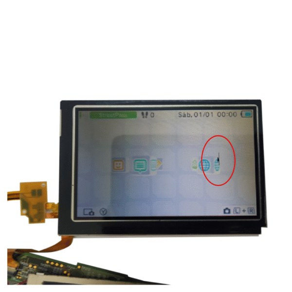 Pantalla Display Superior LCD con Mancha para Nintendo 3DS - Imagen 2