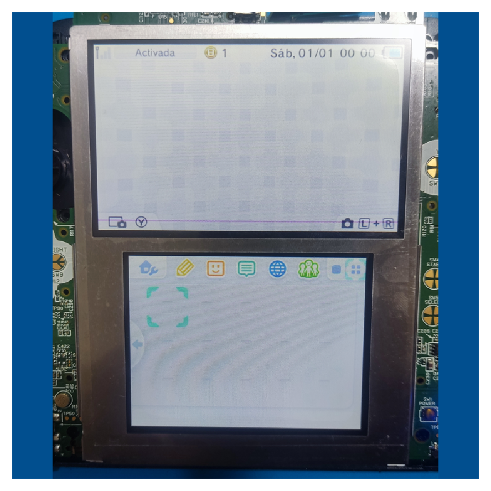 Pantalla Display LCD Dual Compatible con Nintendo 2DS Linea Morada