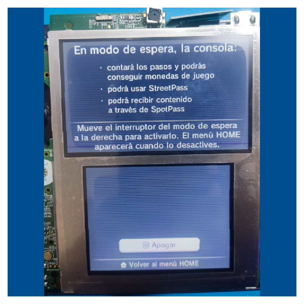 Pantalla Display LCD Dual Compatible con Nintendo 2DS Linea Morada - Imagen 3