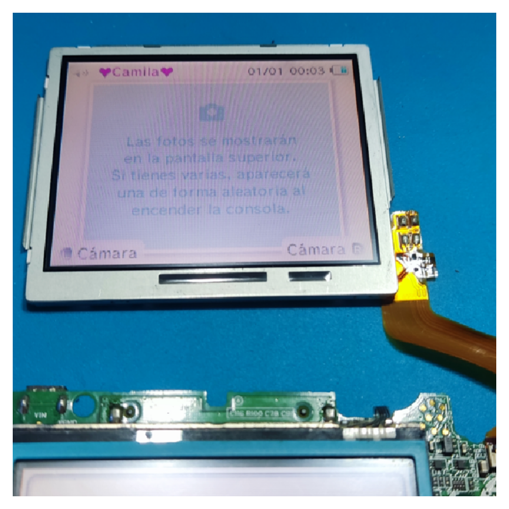 Pantalla Display Superior LCD Compatible con Nintendo DSi Esquinas Blancas - Imagen 4