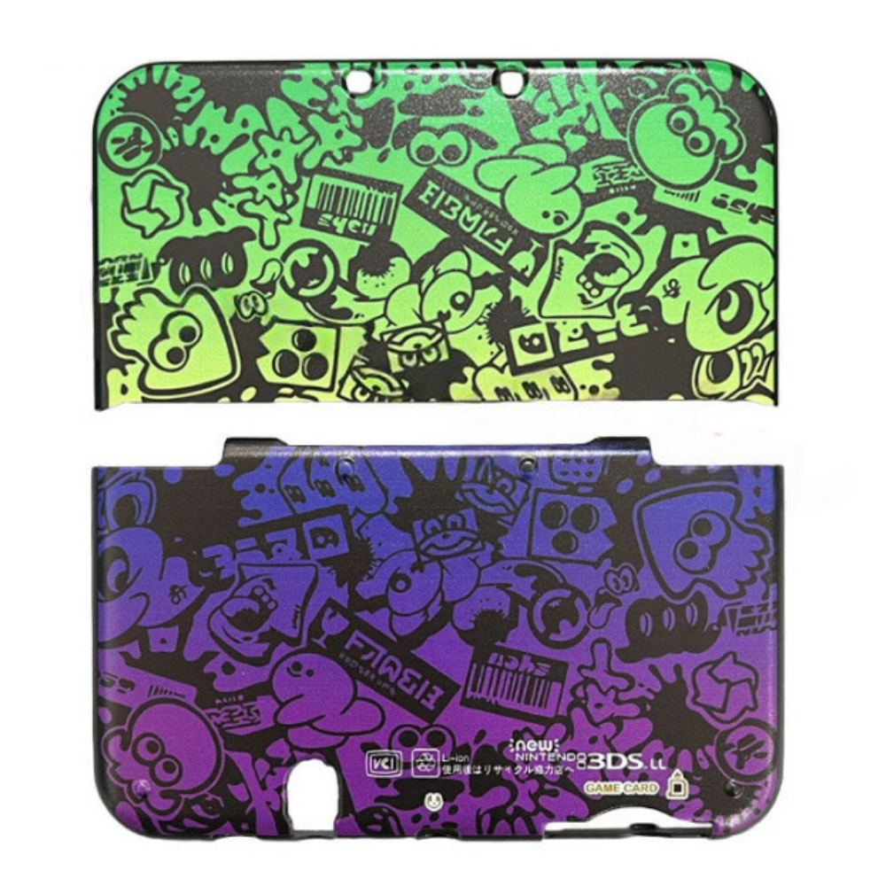 Carcasa Protector Funda Case Rígido Splatoon para Nintendo New 3DS XL