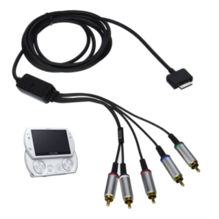 Cable Adaptador Psp Go a TV Componente RCA para Sony PSP Go PlayStation Portable Go