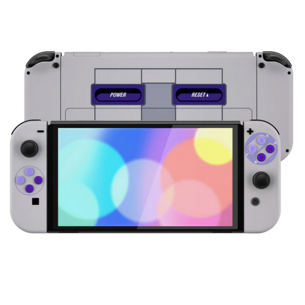 Carcasa Repuesto Housing Case eXtremeRate Original SNES para Nintendo Switch Oled - Imagen 4