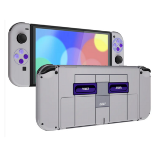 Carcasa Repuesto Housing Case eXtremeRate Original SNES para Nintendo Switch Oled