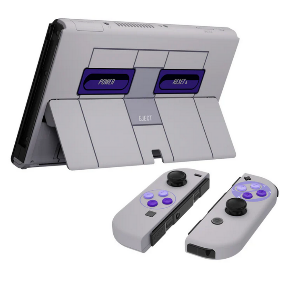 Carcasa Repuesto Housing Case eXtremeRate Original SNES para Nintendo Switch Oled - Imagen 9