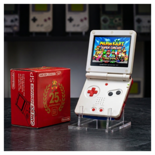 Nintendo Gameboy Advance SP ips V5 Screen Case 25 Aniversario Mario