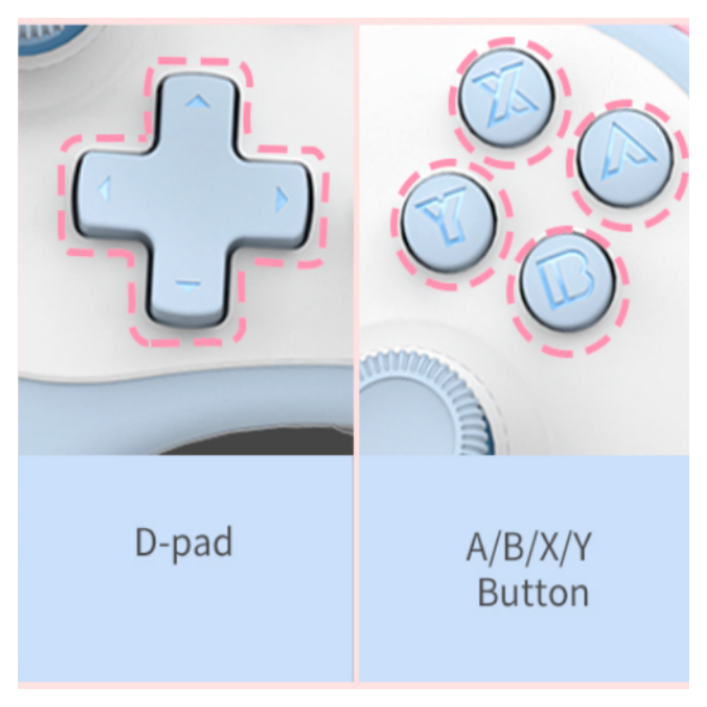 Control Inalámbrico Rosa Kawaii para Nintendo Switch y Lite - Imagen 4