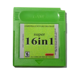 Cartucho Multijuegos 16 en 1 Zelda y Pokémon para Game Boy Color