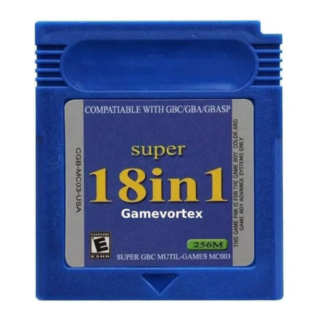 Cartucho 18 en 1 Zelda y Metal Gear para Game Boy Color