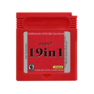 Cartucho 19 en 1 Tomb Raider y Tetris para Game Boy Color