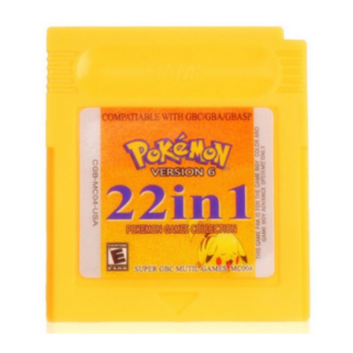 Cartucho 22 en 1 Pokémon y Mega Man para Game Boy Color