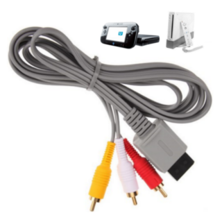 Cable Audio y Video RCA AV para Nintendo Wii y Wii U