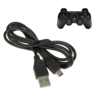 Cable Cargador y Datos USB Mini USB para Control PS3 DualShock