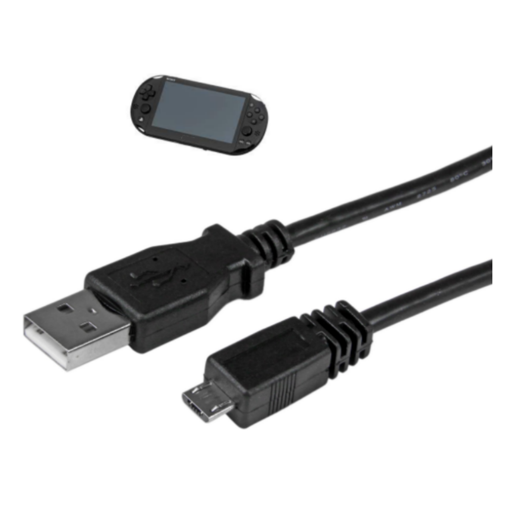 Cable Cargador y Datos Micro USB para Control PS4 y PS Vita Slim - Imagen 3