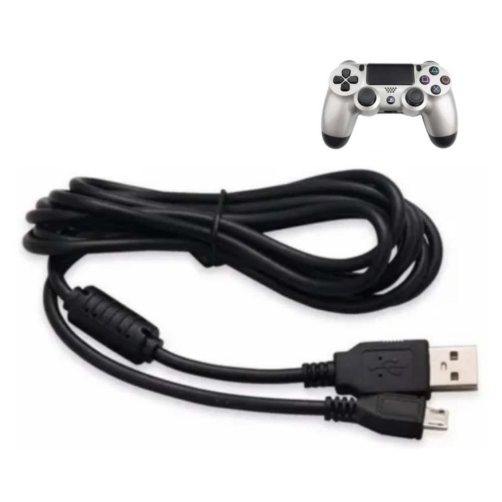 Cable Cargador y Datos Micro USB para Control PS4 y PS Vita Slim - Imagen 2