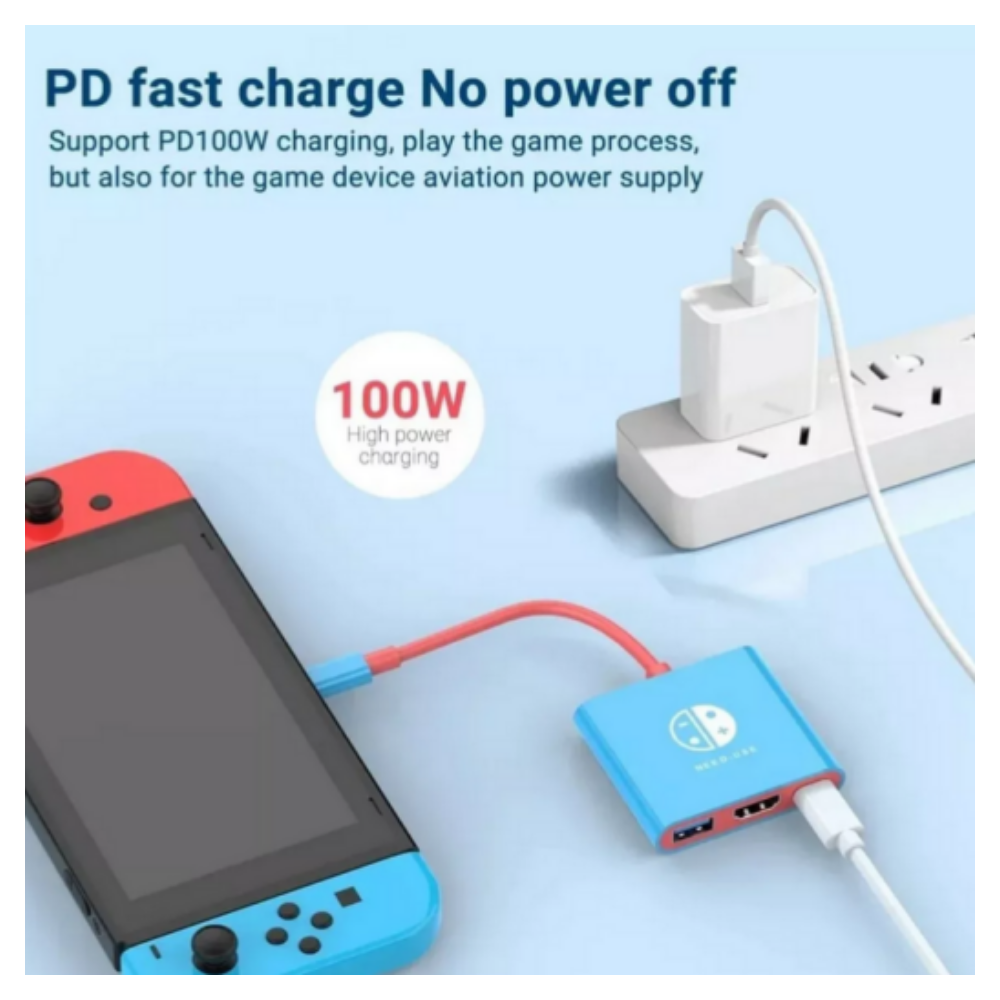 Mini Dock Adaptador USB-C a HDMI para Nintendo Switch y OLED - Imagen 2