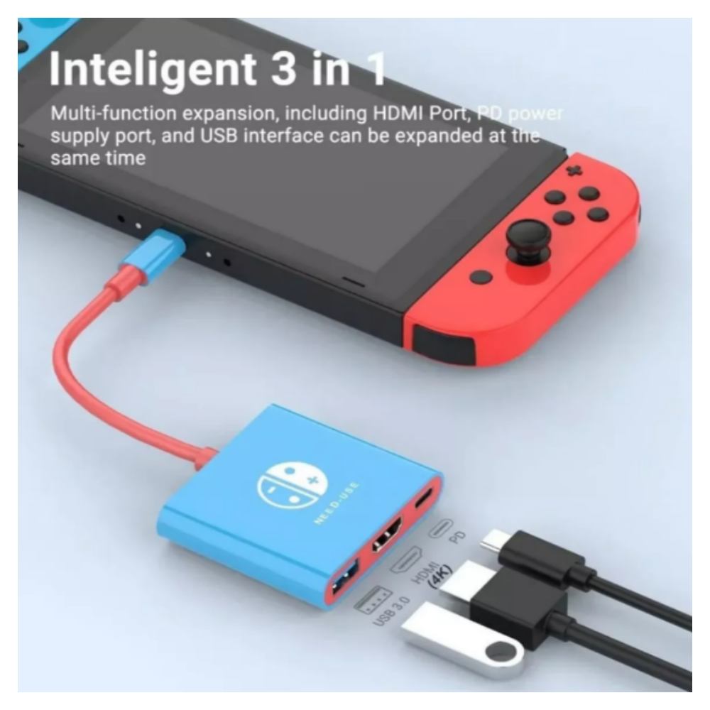 Mini Dock Adaptador USB-C a HDMI para Nintendo Switch y OLED - Imagen 5