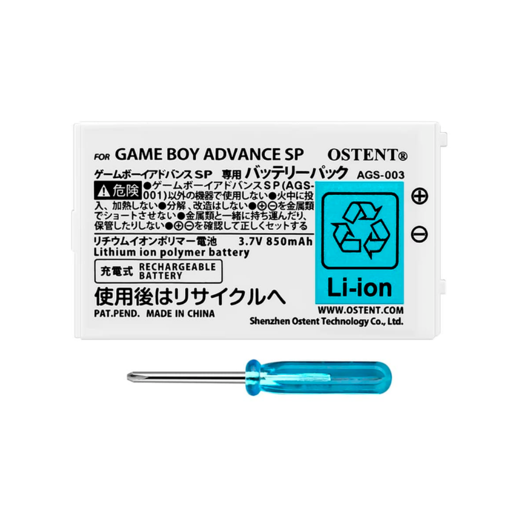 Batería Ostent de 850 mAh para GameBoy Advance SP - Imagen 2